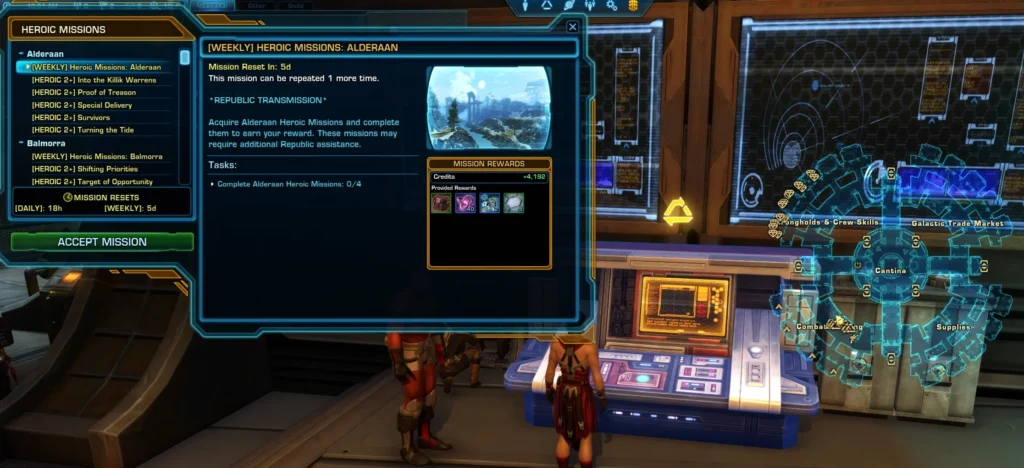 swtor credits - Heroic-Missions-SWTOR-2025.webp